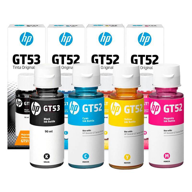 Pack Tintas Hp Original GT53-GT52
