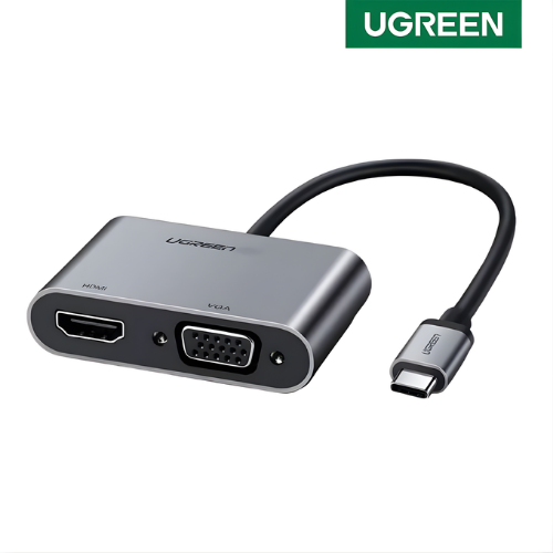 Adaptador Ugreen USB-C a HDMI + VGA (50505) CM162