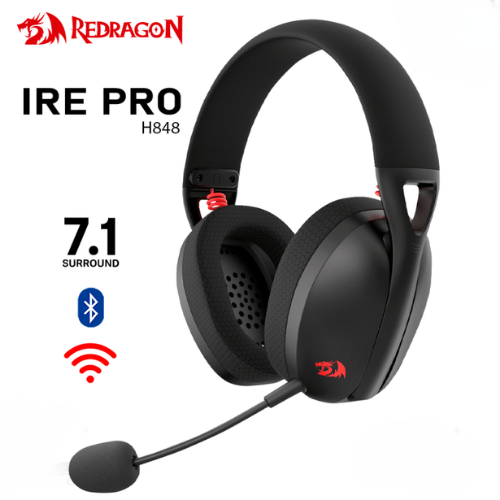 AURICULAR REDRAGON IRE PRO (H848) WIRELESS / BLUETOOTH / USB / BLACK