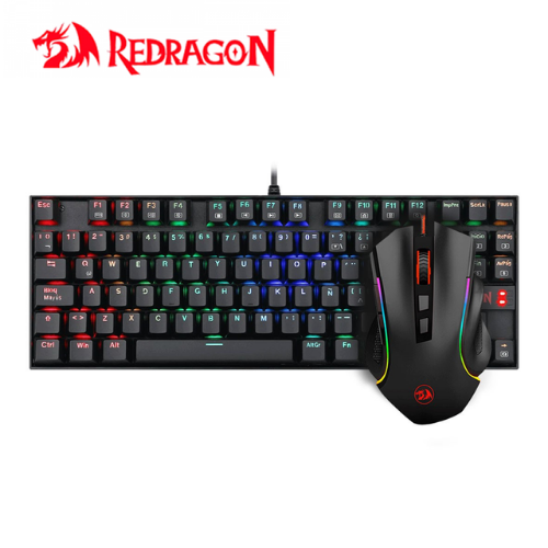COMBO REDRAGON KUMARA+GRIFFIN (K552RGB-BA-SP) GAMING / TECLADO+MOUSE / CONECTOR USB 2.0 / RGB / BLACK