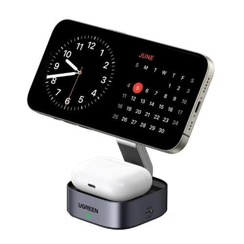 UGREEN 2 en 1 Estación de Carga Plegable Magnética Qi2 (35316) 15W