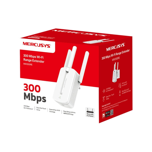 MW300RE Extensor de alcance Wi-Fi de 300Mbps