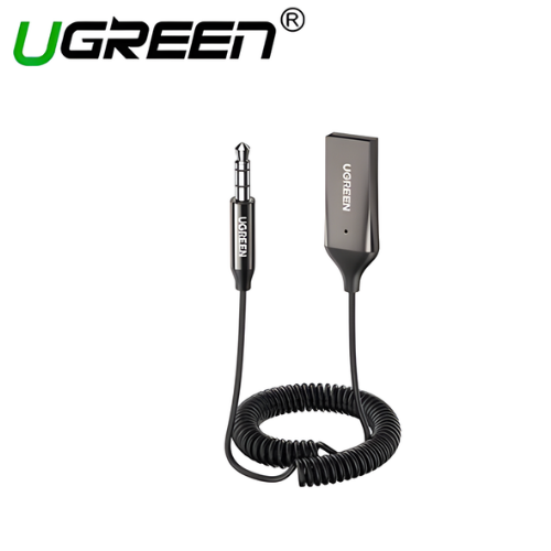 UGREEN 70601 | Receptor Bluetooth 5.0 para Auto | AUX 3.5mm con Micrófono
