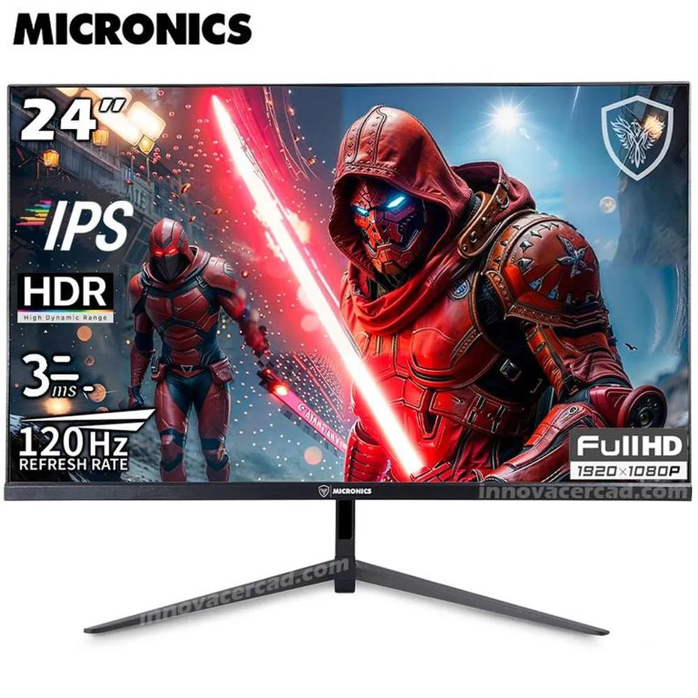 MONITOR GAMER MIC FENIX MF24FF-144, 24P, 144HZ, 1MS, IPS FHD