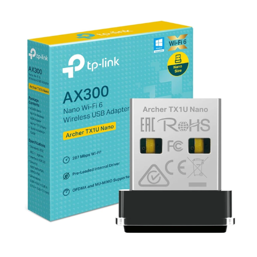 Archer TX1U Nano | AX300 Nano Wi-Fi 6 Wireless USB Adapter