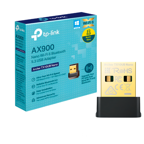 Archer TX10UB Nano | AX900 Nano Wi-Fi 6 Bluetooth 5.3 USB Adapter