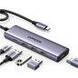 Adaptador HUB UGREEN 5 en 1 USB C a 4K 60Hz HDMI, 3 USB 3.0 Puertos de 5 Gbps, PD Compatible con MacBook Pro/Air/iPad