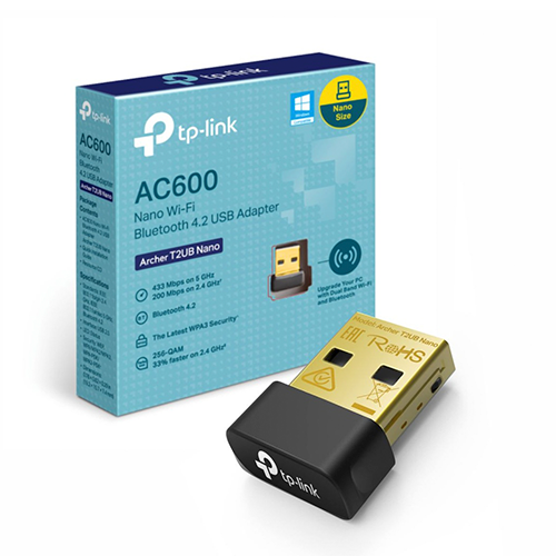 AC600 Nano Wi-Fi Bluetooth 4.2 Archer T2UB Nano USB Adapter