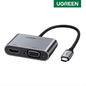 Adaptador Ugreen USB-C a HDMI + VGA (50505) CM162