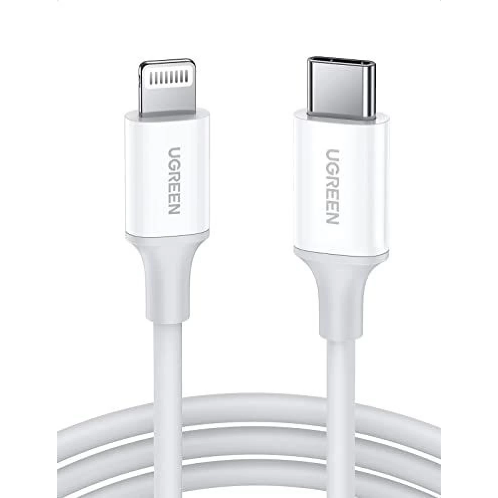 Cable UGREEN 104930 USB-C a Lightning 1m Blanco 20W