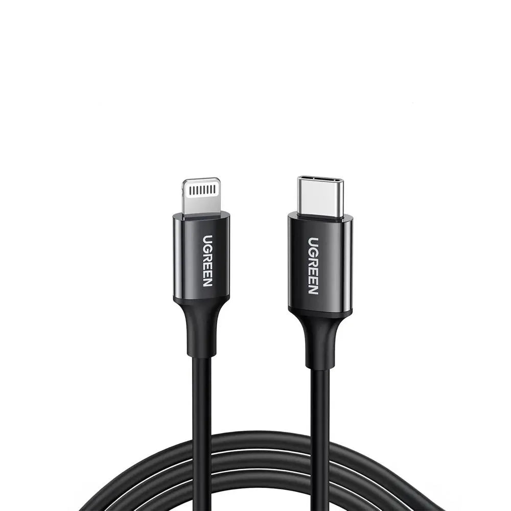 Cable UGREEN 20304 USB-C a Lightning 1m Negro 35W