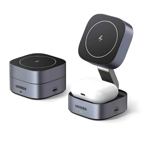 UGREEN 2 en 1 Estación de Carga Plegable Magnética Qi2 (35316) 15W