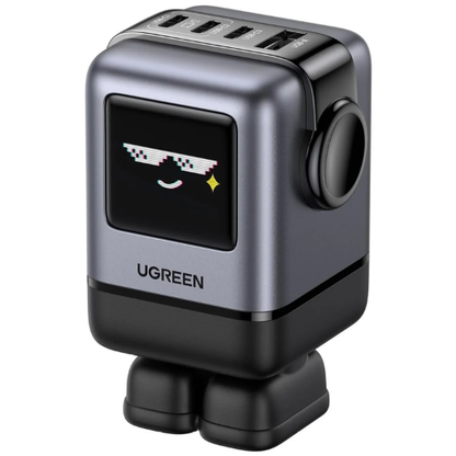 Cargador UGREEN Robot 100W USB-C con Pantalla LED (45514B)