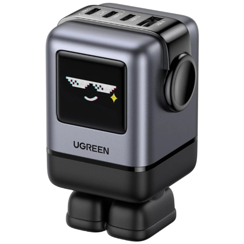 Cargador UGREEN Robot 100W USB-C con Pantalla LED (45514B)