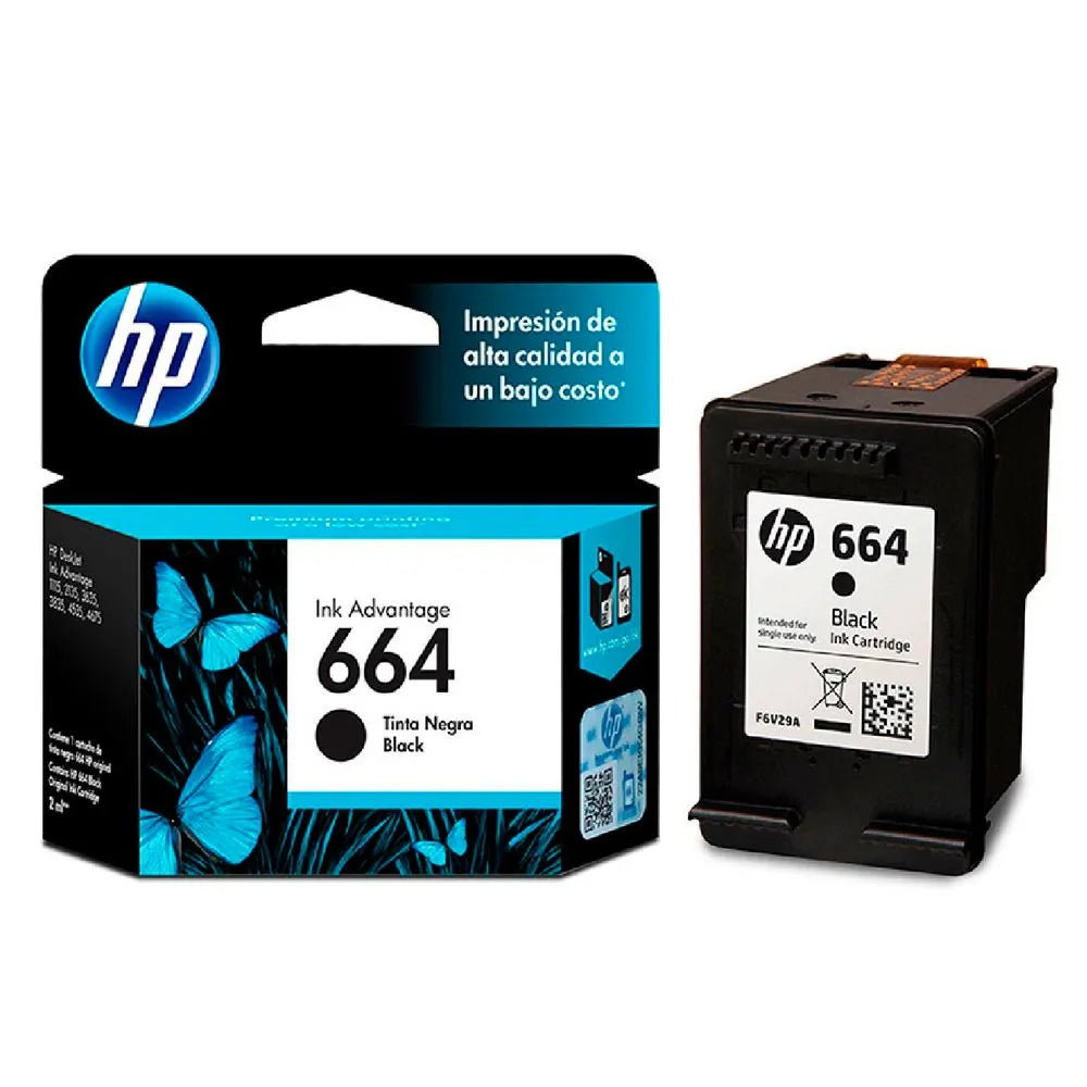 Cartucho de Tinta HP 664 Negro