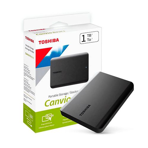 External hard drive 1TB Canvio Basics TOSHIBA