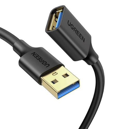 UGREEN  Cable de extensión USB 3.0 Macho a Hembra, Negro