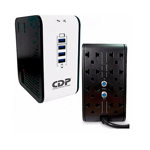 Cdp Stabilizer R2CU-AVR1008I 1000VA/500W 8 Outputs 4 Usb Ports