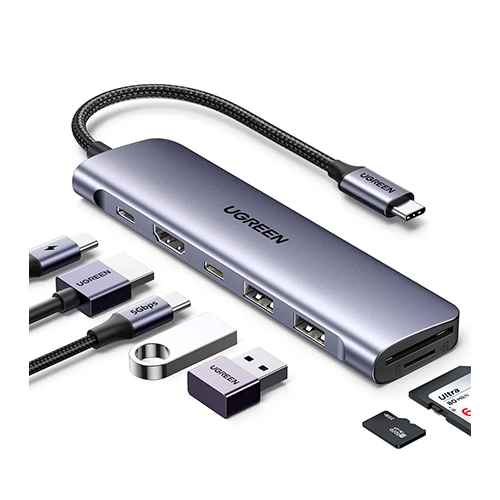 Ugreen Usb-C Hub 7 In 1 Multifunction Adapter 100W