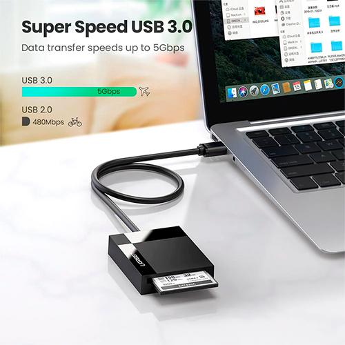 Lector de tarjetas de USB-A 3.0 a puertos SD/TF 4 en 1 UGREEN