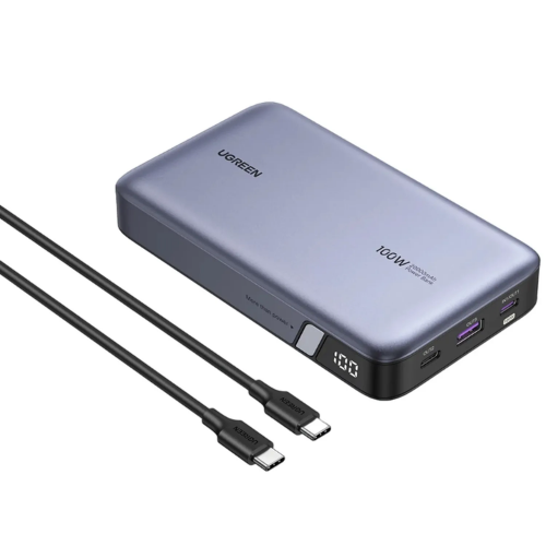 Power Bank UGREEN 20000 mAh 100W | Carga Rápida USB-C + USB-A