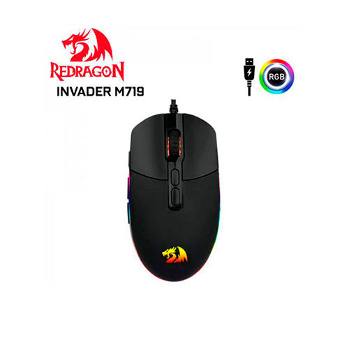 Mouse Red Dragon INVADER M719 Hasta 10000 DPI