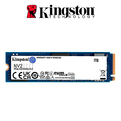 SSD M.2 2280 SOLIDO KINGSTON NV2 1TB (SNV2S/1TB) PCIe NVMe GEN. 4.0 X4