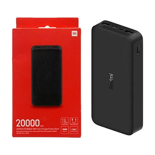 Cargador Portátil Xiaomi 20,000 mAh Negro