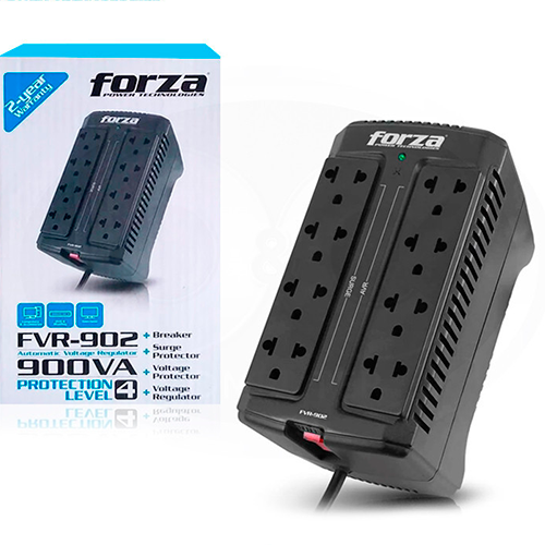 Estabilizador Forza 900va fvr-902 8 tomas