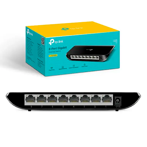 Switch de 8 Puertos 10/100/1000Mbps Gigabit TL-SG1008D