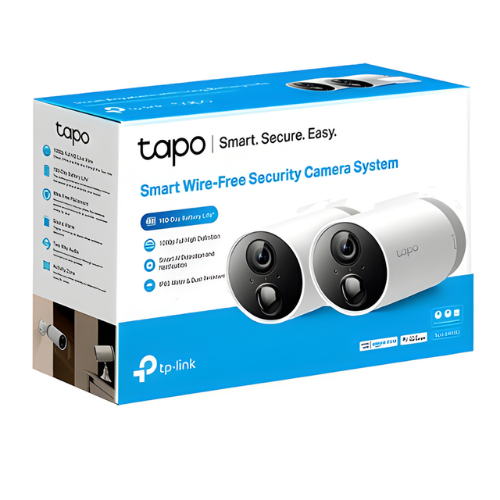 Tapo C400S2 Smart Wire-Free Security Camera System, 2-Camera System