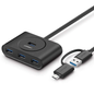 UGREEN 40850 | Hub USB 3.0 4 Puertos con Adaptador USB-C