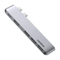 UGREEN 60559 Adaptador USB-C Dual 5 en 1 | Thunderbolt 3 | HDMI 4K | PD 100W | USB 3.0