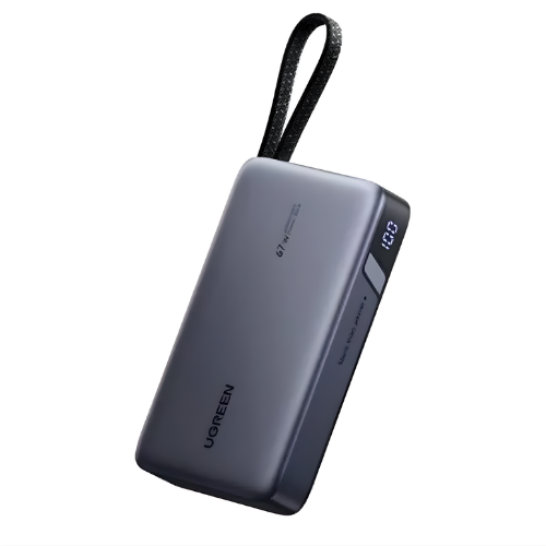UGREEN 67W 20000 mAh Power Bank con Cable Integrado PB550 (55996B)