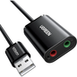 UGREEN | Adaptador de audio USB 2.0 a Jack 3.5mm