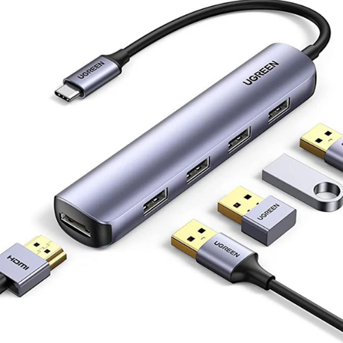 UGREEN CM417 Adaptador USB Tipo-C 4-USB 3.0 + HDMI 30HZ