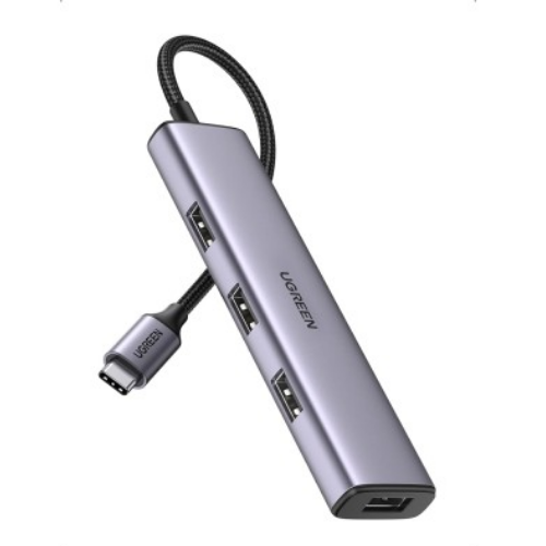 UGREEN CM473 (20841) USB Tipo-C Hub 4 puertos USB 3.0