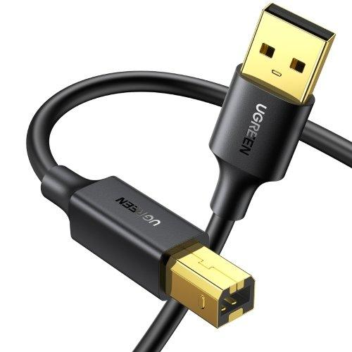 UGREEN Cable USB 2.0 Tipo A a Tipo B para Impresora – Negro