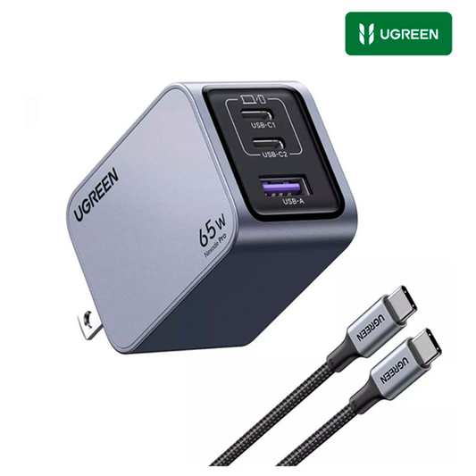 Cargador UGREEN Nexode Pro - 65 w c/ cable tipo C