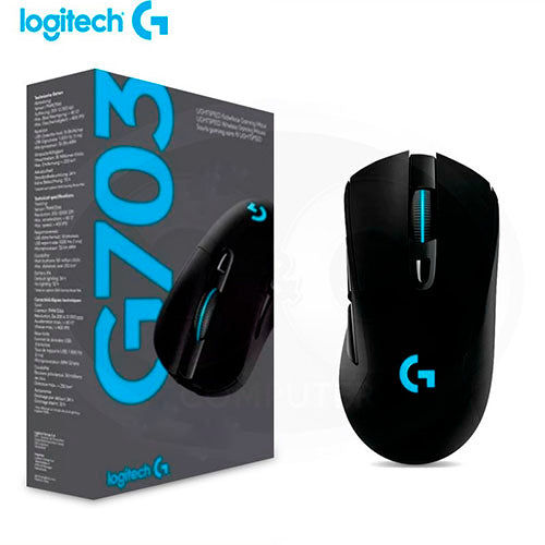 Logitech Wireless G703 LIGHTSPEED Mouse Up to 25,600 DPI 