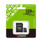 Kingston Memoria Micro SD Canvas 128GB Clase 10 UHS-I 100Mbs