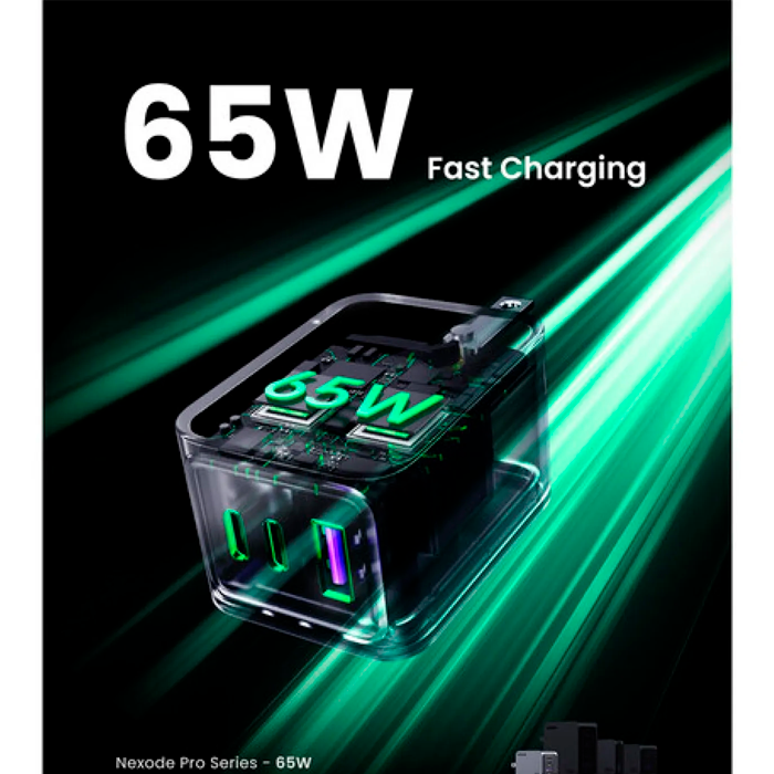 Cargador UGREEN Nexode Pro - 65 w c/ cable tipo C